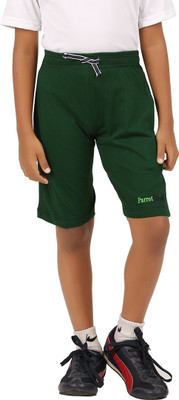 

Parrot Crow Short For Boys Casual Solid Cotton(Green, Pack of 1, Olive green