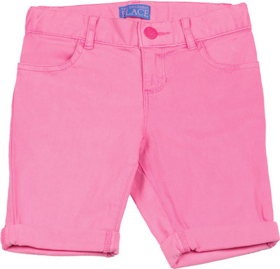 

The Children's Place Short For Girls Casual Solid Cotton(Pink, 1176