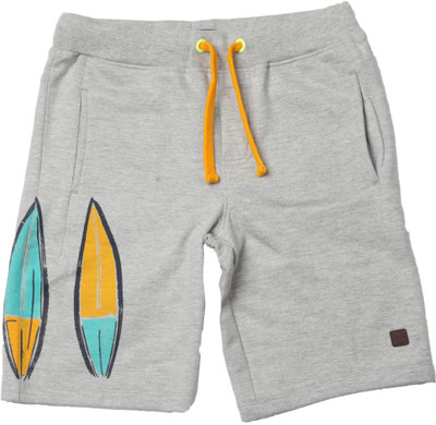 

Allen Solly Junior Short For Boys Casual Printed Cotton Polyester Blend(Grey, Pack of 1, Gray melange
