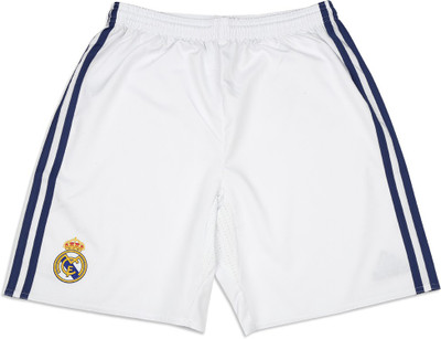 

ADIDAS Short For Boys Sports Printed Polyester(White, Pack of 1, Crywht/rawpur