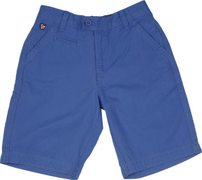 

US Polo Kids Short For Boys Casual Solid Cotton(Blue, Me. blue