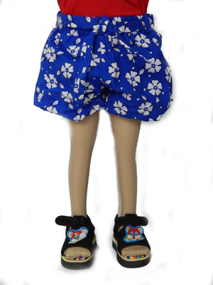 

BG Short For Girls Casual Floral Print Cotton(Blue, Pack of 1