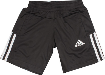 

ADIDAS Short For Boys Sports Solid Polyester(Black, Pack of 1, Black/white