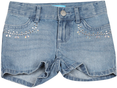 

The Children's Place Short For Girls Casual Solid Cotton(Light Blue, 767