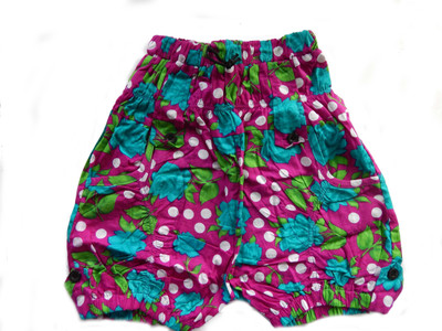 

BG Short For Girls Casual Floral Print Cotton(Purple, Pack of 1, Purple dot