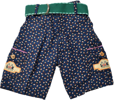 

Crux & Hunter Short For Boys Casual Printed Cotton(Multicolor, Pack of 1, Blue