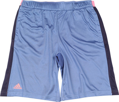 

ADIDAS Short For Boys Sports Solid Polyester(Blue, Pack of 1, Tecink/flared