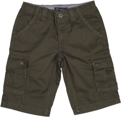 

Indian Terrain Short For Boys Casual Solid Cotton(Dark Green, Olive