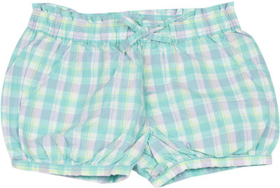 

The Children's Place Short For Girls Casual Checkered Cotton(Light Green, Om