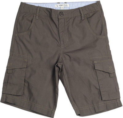 

Allen Solly Junior Short For Boys Casual Solid Cotton, Olive