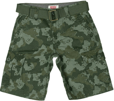 

Levi's Short For Boys Printed Cotton(Dark Green, Green beachnik camo-e77