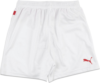 

Puma Short For Boys Solid Polyester(White, Pack of 1, White-puma red