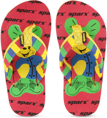 

Sparx Boys & Girls Slipper Flip Flop, Red yellow