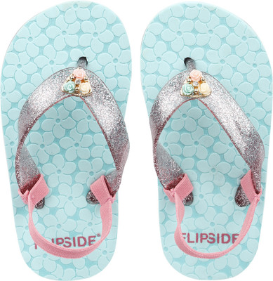 

Flipside Girls Slipper Flip Flop(Green, Little princess green