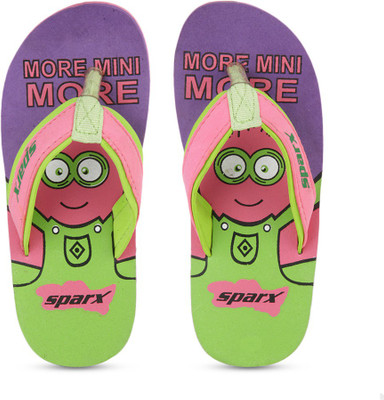 

Sparx Boys & Girls Slipper Flip Flop, Pink purple