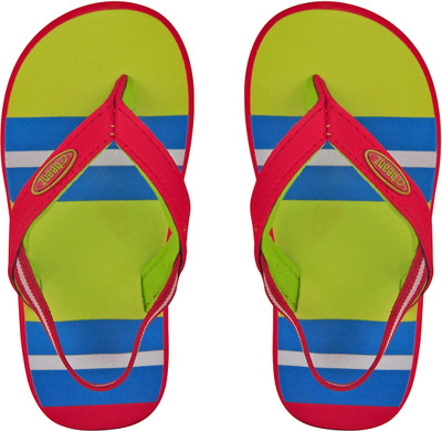 

Beanz Boys Slipper Flip Flop(Green, Green/red