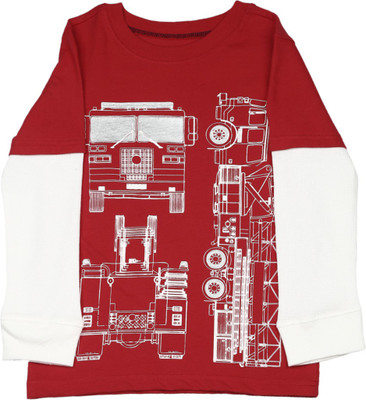 

Carter's Boys Printed Cotton T Shirt(Red, Pack of 1