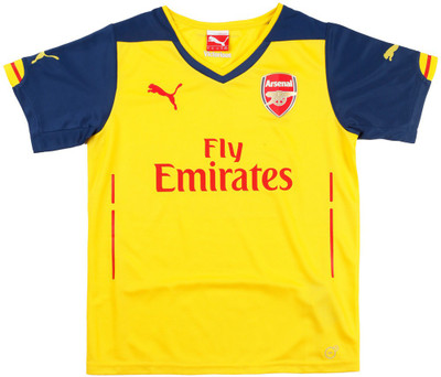 

Puma Boys Printed Polyester T Shirt(Yellow, Pack of 1, Empire yellow-estate blue