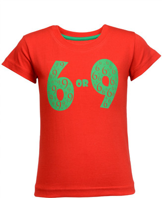 NO.99 Boys Printed Cotton Blend T Shirt(Red, Pack of 1)