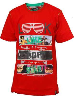 

Mayur Original Boys Graphic Print Cotton T Shirt(Red, Pack of 1