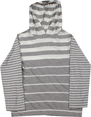 

The Children's Place Boys Striped Cotton T Shirt(White, Pack of 1, He