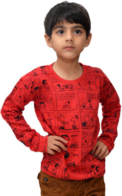 

Crux & Hunter Boys Printed Cotton T Shirt(Multicolor, Pack of 1