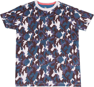 

US Polo Kids Boys Printed Cotton T Shirt(Multicolor, Pack of 1, White