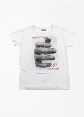 

Gini & Jony Boys Printed T Shirt(White, Pack of 1, 1103