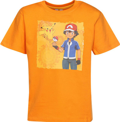 

Stop By Shoppers Stop Boys Printed Cotton T Shirt(Orange, Pack of 1