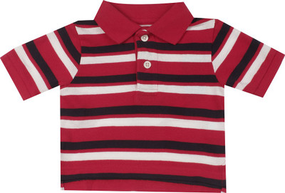 

The Children's Place Boys Striped Cotton T Shirt(Red, Pack of 1, 6b