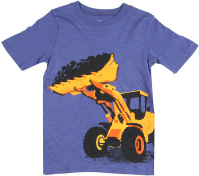 

Carter's Boys Printed Cotton T Shirt(Dark Blue, Pack of 1, Blue (420)
