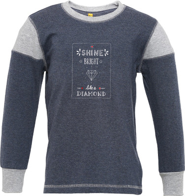 

Insta Fab Boys Solid Cotton T Shirt(Light Blue, Pack of 1