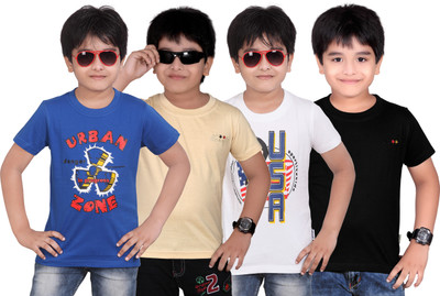 

Dongli Boys Solid T Shirt(Multicolor, Pack of 4)