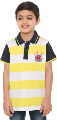 

Body Glove Boy's Printed Cotton T Shirt(Yellow, Pack of 1, White