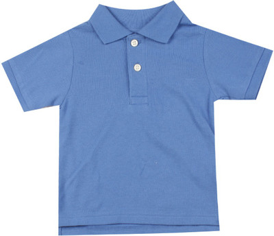 

The Children's Place Boys Solid Cotton T Shirt(Blue, Pack of 1, 1153