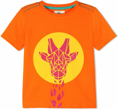 

Cherry Crumble California Boys Printed Cotton T Shirt(Orange, Pack of 1, Orange;pink;yellow