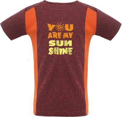 

Insta Fab Boys Solid Cotton T Shirt(Maroon, Pack of 1