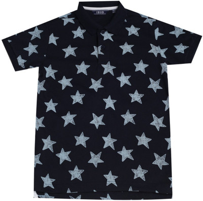 

Izod Boys Solid Cotton T Shirt(Blue, Pack of 1, Navy