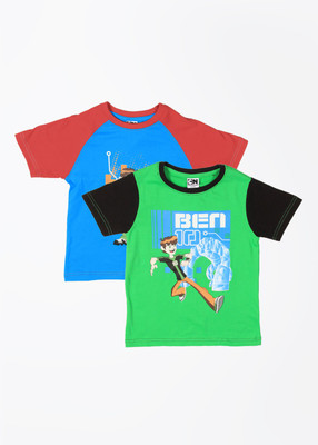 

Ben 10 Boys Printed T Shirt(Blue, Green/t.blue