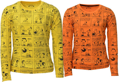 

Crux & Hunter Boys Printed Cotton T Shirt(Multicolor, Pack of 2