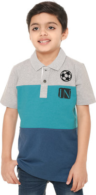 

Body Glove Boy's Solid Cotton T Shirt(Multicolor, Pack of 1, Grey