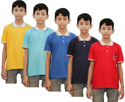 

Kothari Boys Printed Cotton T Shirt(Multicolor, Pack of 5