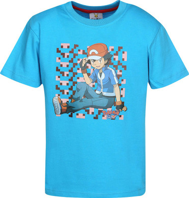 

Stop By Shoppers Stop Boys Printed Cotton T Shirt(Blue, Pack of 1, Turquoise