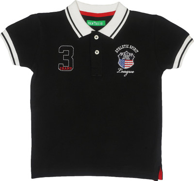 

Gini & Jony Boys Solid T Shirt(Black, Pack of 1, 1396