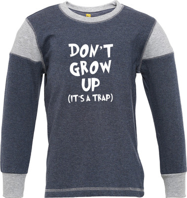 

Insta Fab Boys Solid Cotton T Shirt(Light Blue, Pack of 1
