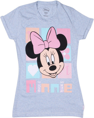 

Mickey & Friends Girls Printed Cotton T Shirt(Blue