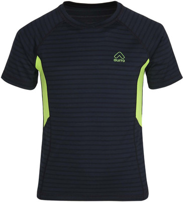 

Aurro Boys Solid Polyester T Shirt(Blue, Pack of 1