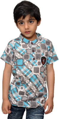 

Crux & Hunter Boys Printed Cotton T Shirt(Multicolor, Pack of 1