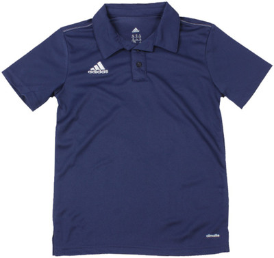 

ADIDAS Boys Solid Polyester T Shirt(Dark Blue, Pack of 1, Dkblue/white