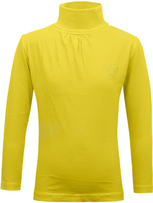 

Kothari Girls Solid Cotton T Shirt(Yellow, Pack of 1